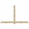 Ekena Millwork Eugene Rough Sawn Timber Gable Bracket, Douglas Fir, 108"W x 68"H x 6"D x 6"F, 15/12 Pitch GBW108X68X0606EUG00RDF - alternate 1